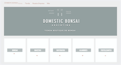 Desktop Screenshot of domesticbonsai.com.ar
